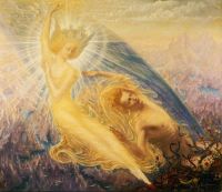 Delville Jean The Angel Of Splendours 1894 canvas print