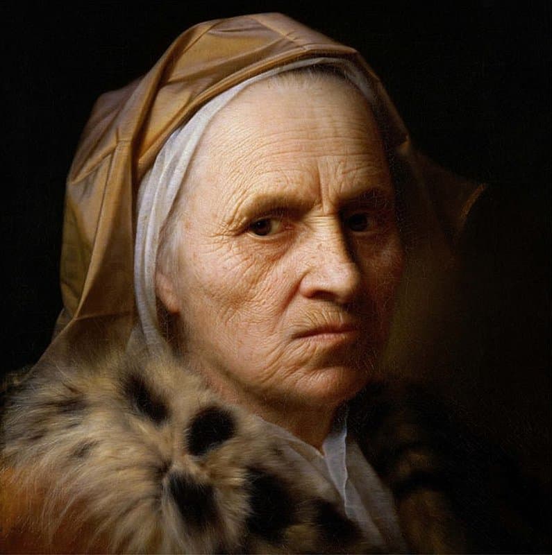 Denner Balthasar Old Woman canvas print