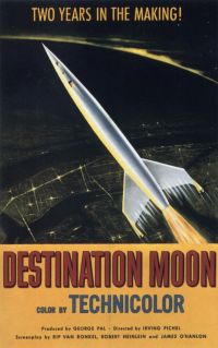 Destination Moon Movie Poster canvas print