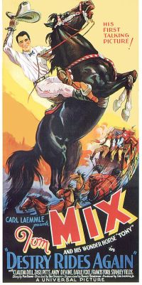 Destry Rides Again 1932 Movie Poster stampa su tela