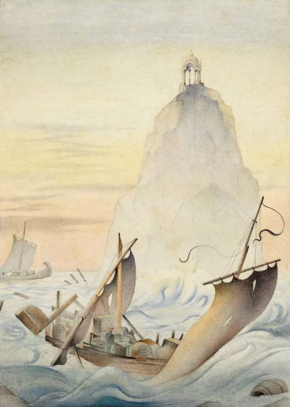 Detmold Edward Julius The Island Of Shipwrecks From The Fourth Voyage Of Sinbad The Sailor canvas print