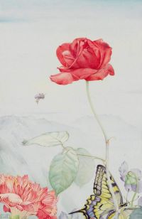 Detmold Edward Julius The Red Rose canvas print
