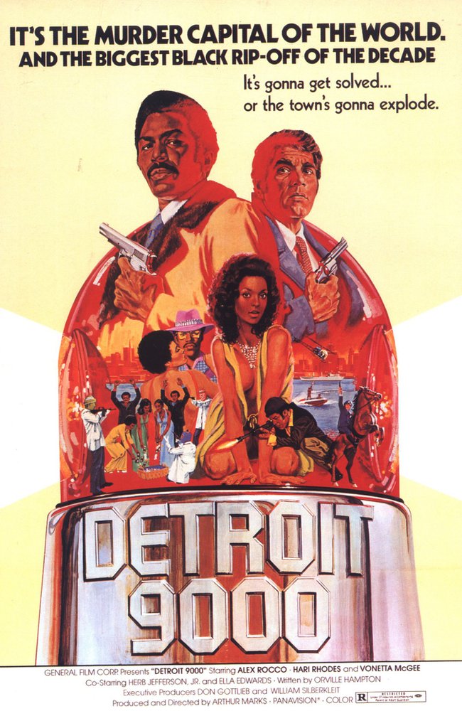 Tableaux sur toile, reproducción de Detroit 9000 Movie Poster