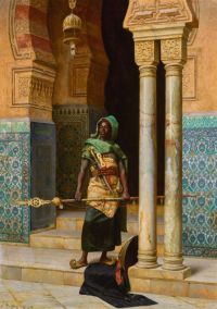 Deutsch Ludwig The Nubian Guard 1902 canvas print