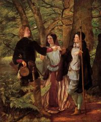 Deverell Walter Howell The Mock Marriage Of Orlando And Rosalind 1853