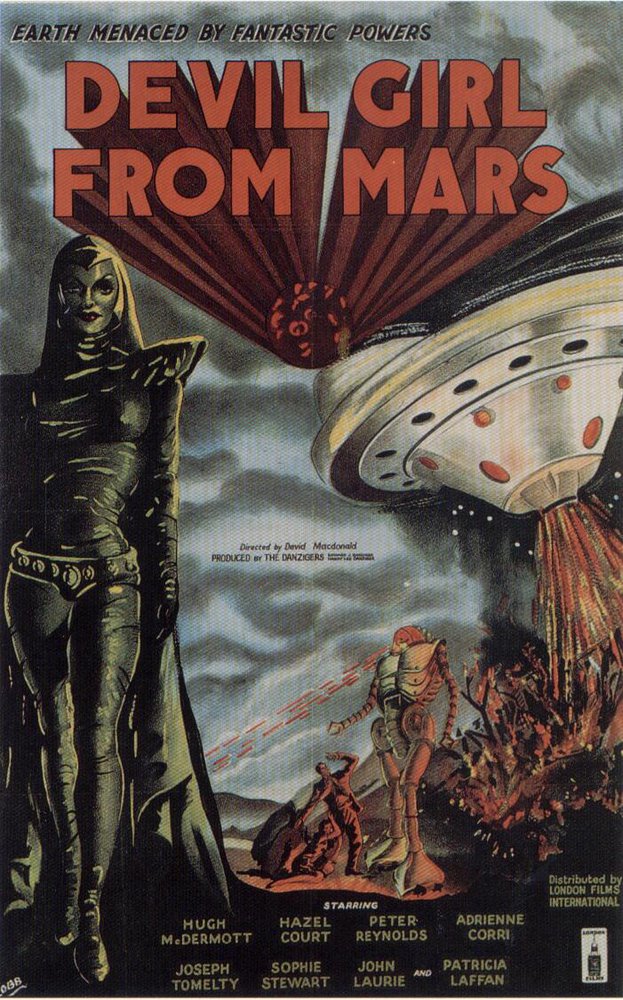 Tableaux sur toile, riproduzione del poster del film Devil Girl From Mars 4