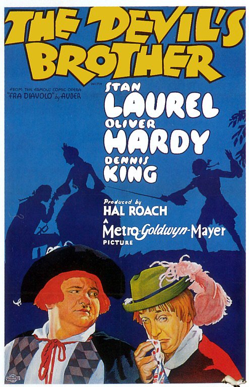Tableaux sur toile, 악마 형제 일명 Fra Diavolo 1933 영화 포스터 복제