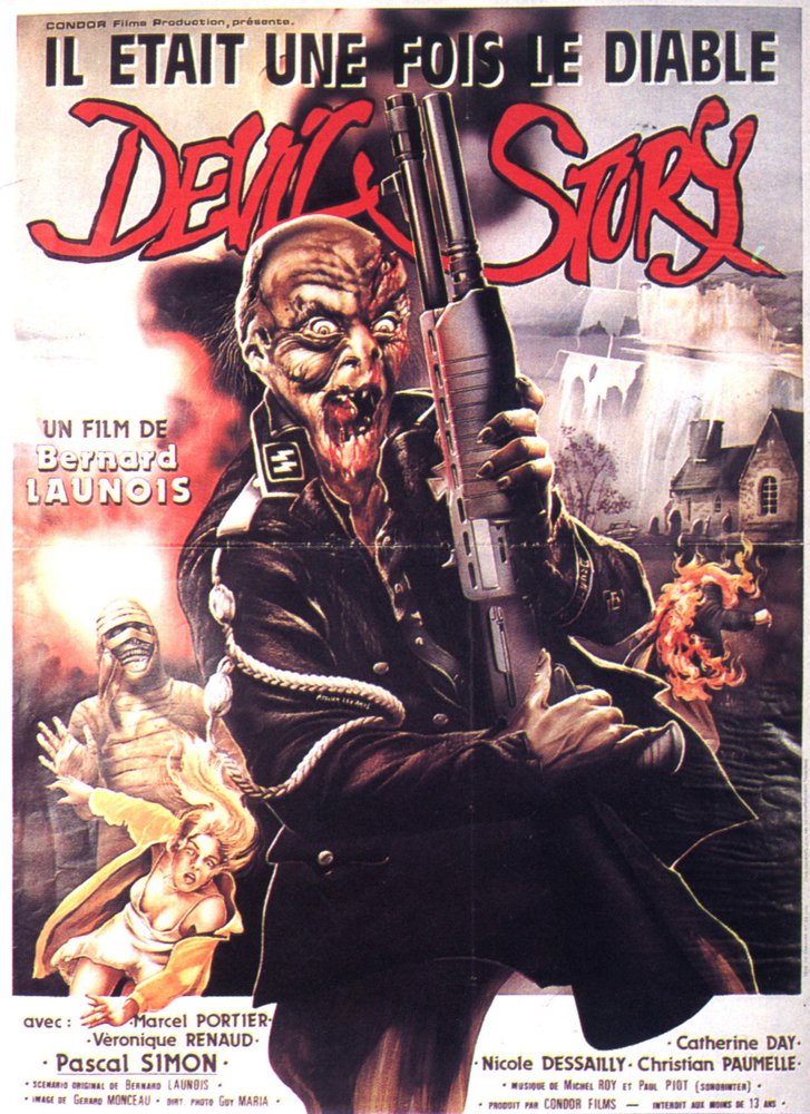 Devils Story  Nazi Zombie Movie Poster canvas print
