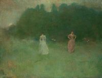 Dewing Thomas Wilmer After Sunset 1892 canvas print