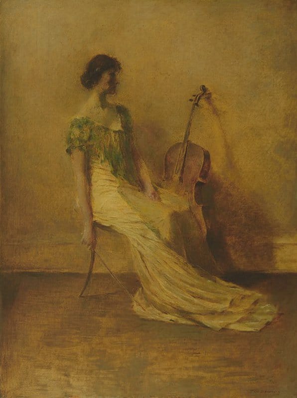 Dewing Thomas Wilmer An Artist Ca. 1916 canvas print