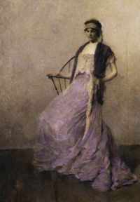 لوحة قماشية Dewing Thomas Wilmer Iris 1912