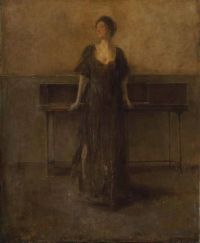 Dewing Thomas Wilmer Reverie Before 1928 canvas print