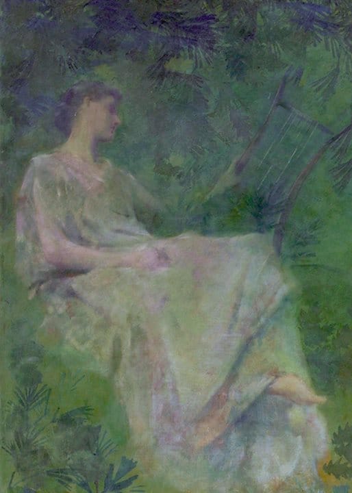 Dewing Thomas Wilmer The Four Sylvan Sounds 1896 97 canvas print