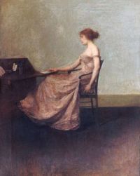 Dewing Thomas Wilmer The Letter 1895 1900