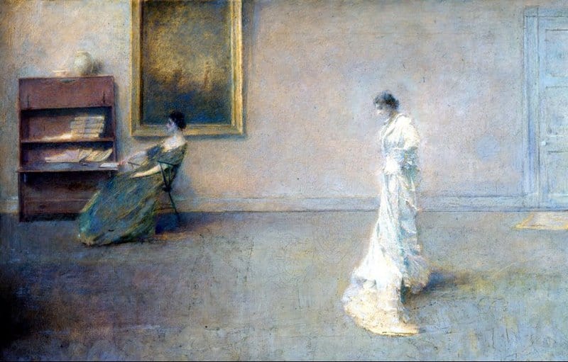Dewing Thomas Wilmer The White Dress 1901 canvas print