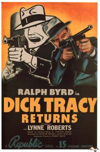 Dick Tracy Returns 1938 Movie Poster stampa su tela