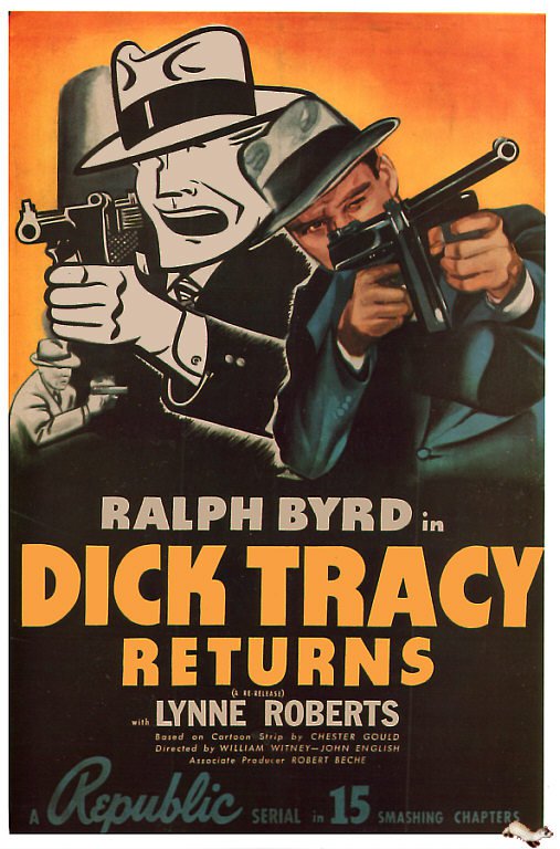 Tableaux sur toile, riproduzione di Dick Tracy Returns 1938 poster del film