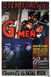 Dick Tracys G Men 1939 Movie Poster stampa su tela
