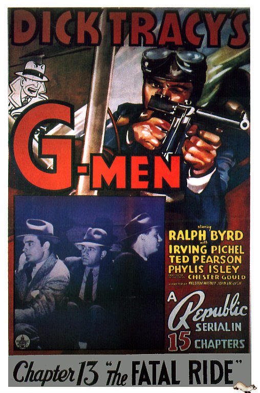 Tableaux sur toile, riproduzione di Dick Tracys G Men 1939 poster del film