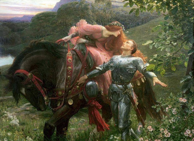 Dicksee Francis Bernard La Belle Dame Sans Merci Ca. 1902 canvas print