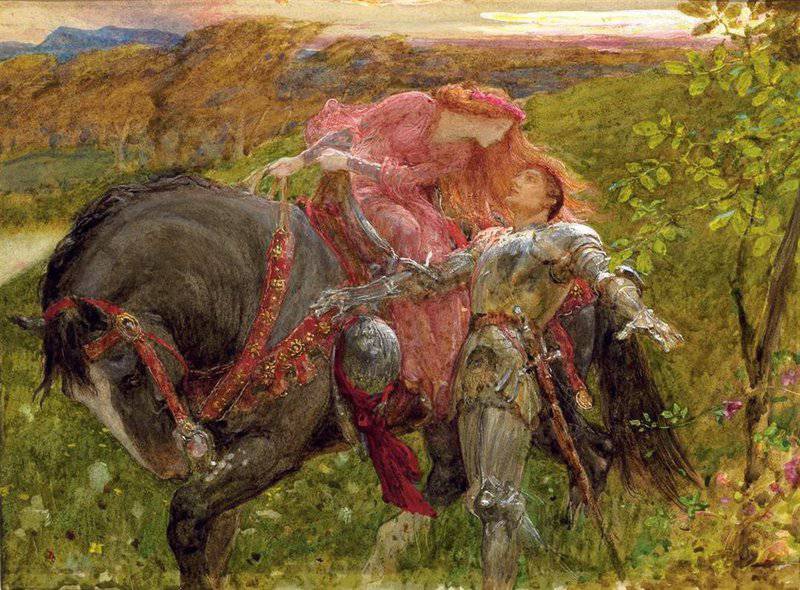 Dicksee Francis Bernard Study For La Belle Dame Sans Merci Ca. 1902 canvas print