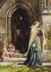 Dicksee Francis Bernard Within The Shadows Of The Church. The Vows Ca. 1888 canvas print