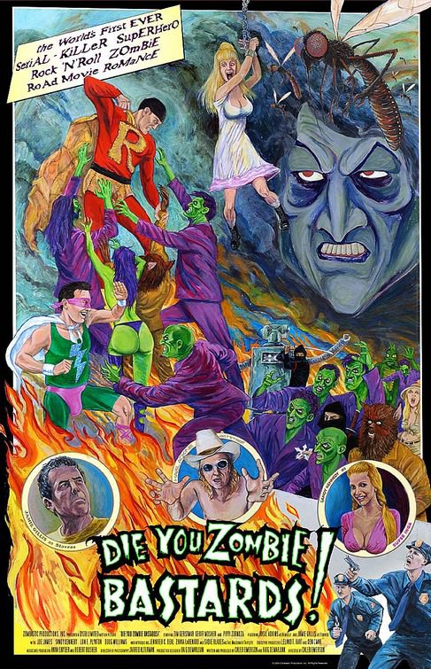 Tableaux sur toile, riproduzione del poster del film Die You Zombie Bastards