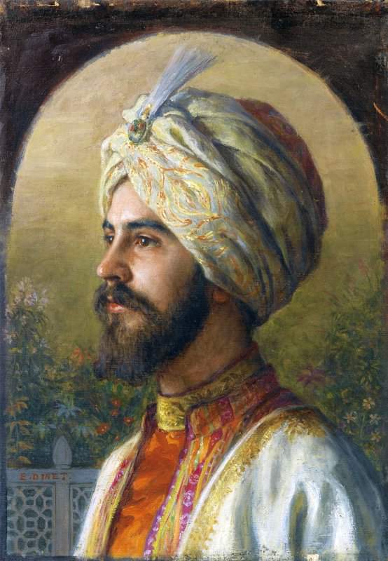 Dinet Etienne Portrait Presume D Emmanuel Gonse En Costume Oriental canvas print