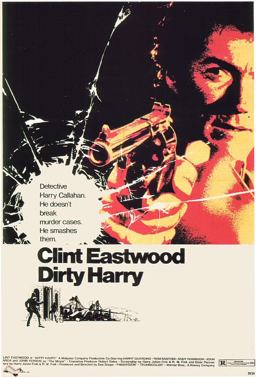 Tableaux sur toile, reproducción de Harry el Sucio 1970 Movie Poster
