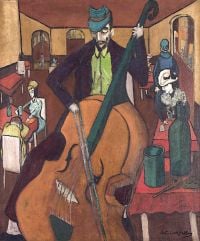 Djanira Da Motta E Silva El violonchelista - 1944 impresión de lienzo