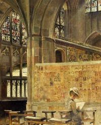 Dodson Sarah Paxton Ball Malvern Abbey Worcestershire 1892 Leinwanddruck