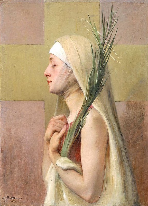 Dodson Sarah Paxton Ball Une Martyre Saint Thechla 1891 canvas print