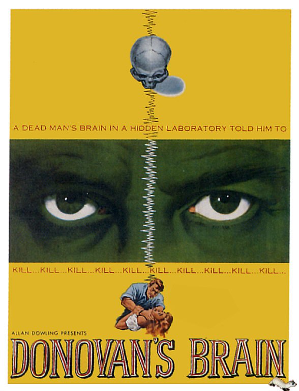 Tableaux sur toile, reproducción de Donovans Brain Movie Poster