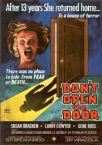 Poster del film Non aprire la porta, stampa su tela