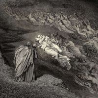Dore Gustave 16 Love Brought Us To One Death Caina Waits The Soul Who Spilt Our Life