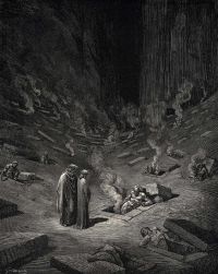 Dore Gustave 29 He Answer Thus Return-d -the Arch Heretics Are Here Accompanied By Every Sect The canvas print