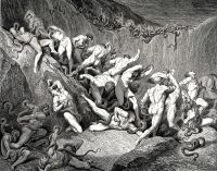 Dore Gustave 53. Naked Souls Are Being Haunted Through This Cruel Barren Land Of Serpents Without