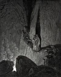 Dore Gustave 55. The Master Said -in This Fire Souls Are Burning And Each Soul Is Hardened By The canvas print