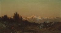 Dore Gustave Mountain Landscape At Dawn canvas print