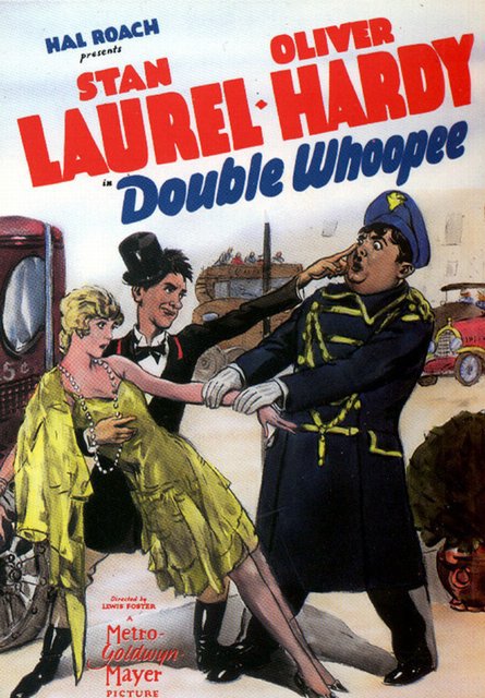 Tableaux sur toile, reproducción de Double Whoopee 1929 1a3 Movie Poster