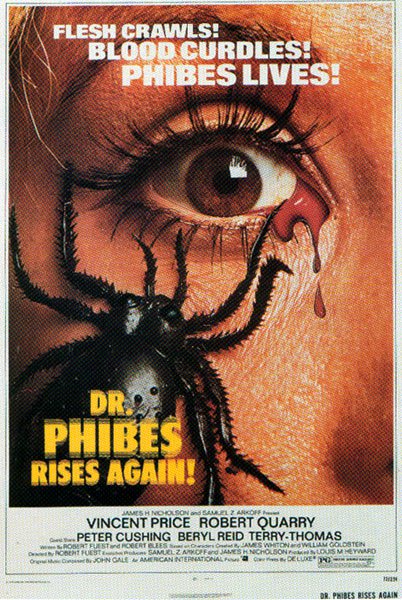 Stampa su tela del poster del film Dr.phibes Rises Again