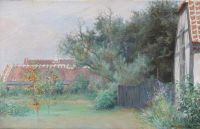 Drachmann Holger From The Garden In Front Of Drachmann S House Villa Pax In Skagen 1908 canvas print