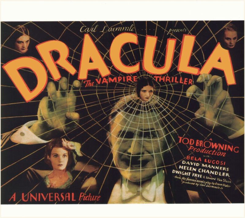 드라큘라 1931 영화 포스터 캔버스 프린트