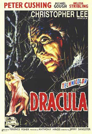 드라큘라 1966 영화 포스터 캔버스 프린트