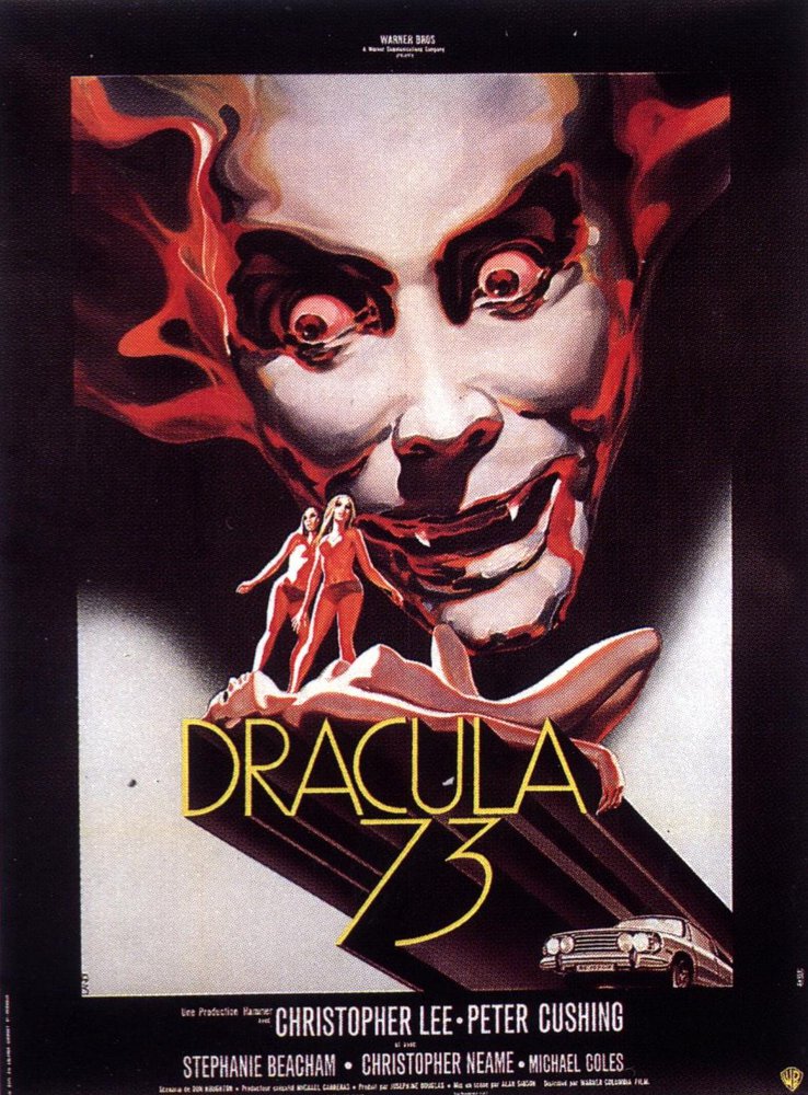 Tableaux sur toile, riproduzione de Dracula annuncio 1972 2 poster del film