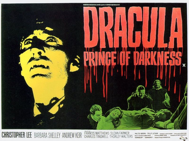 Tableaux sur toile, riproduzione di Dracula Prince Of Darkness 1968 poster del film