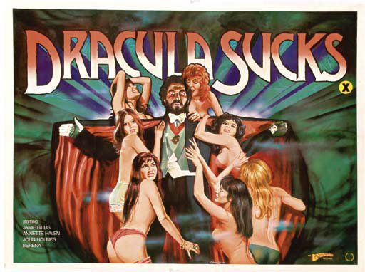 Dracula Sucks 영화 포스터 캔버스 프린트