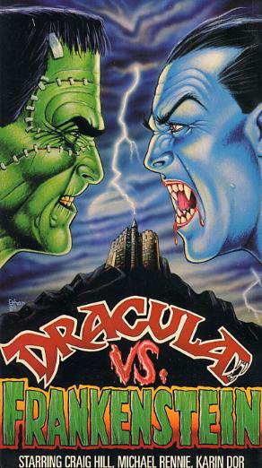 Tableaux sur toile, riproduzione de Dracula Vs Frankenstein 2 poster del film