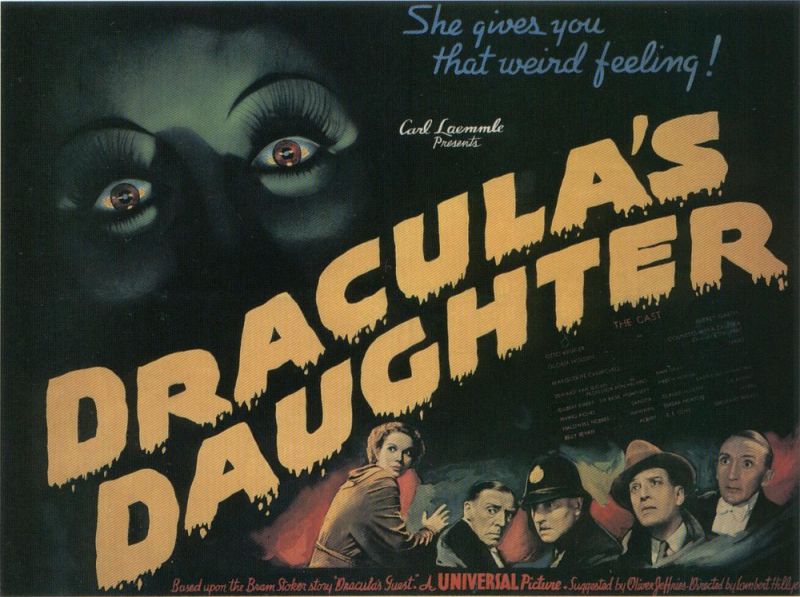 Tableaux sur toile, reproducción de Draculas Daughter Movie Poster