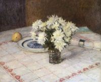 Duhem Henri Chrysanthemen auf dem Tischtuch ca. 1914